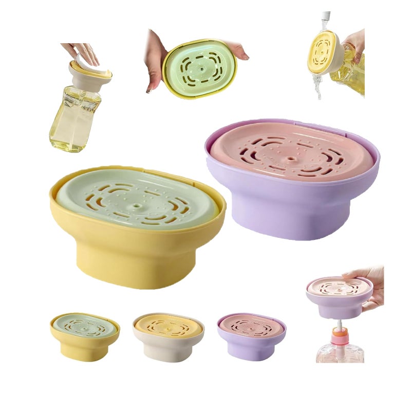 Detergent Presser - Laundry Dispenser,2025 New Portable Dishwashing Liquid Dispenser for Kitchen,Reusable Laundry Detergents Dispensers,Leak Proof Pump Detergent,Great for Washing Dishes - Image 1